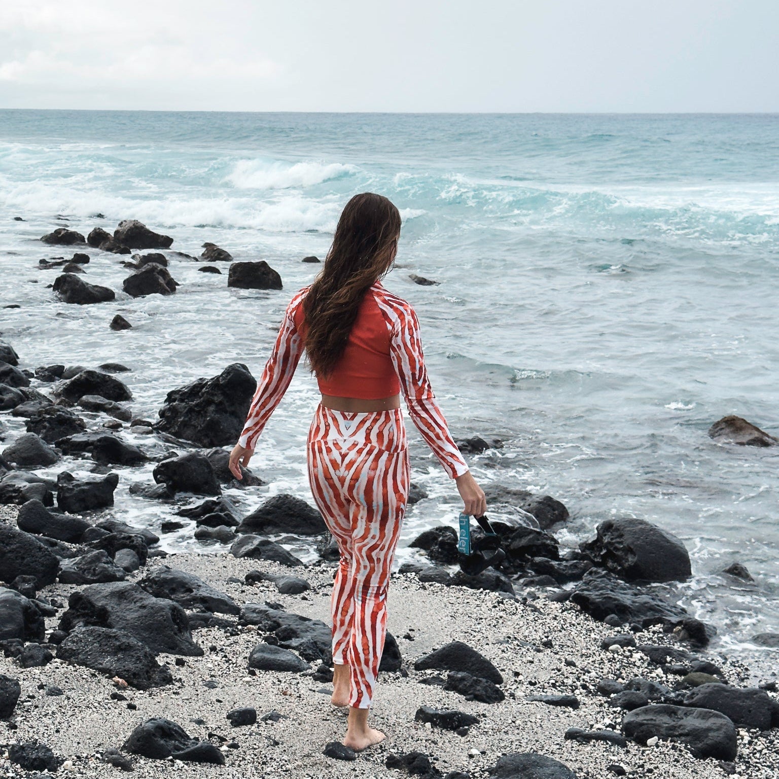 Lionfish Stripes Eco Swim Leggings With Pockets - 