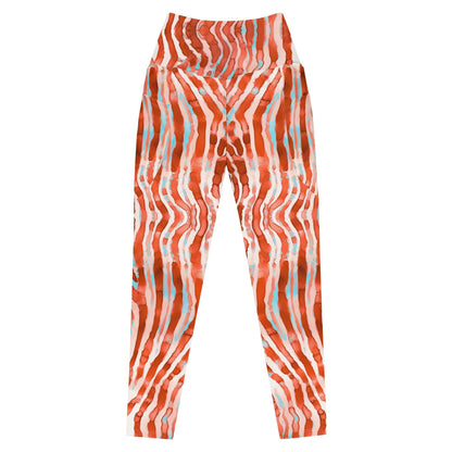 Lionfish Stripes Eco Swim Leggings With Pockets - 