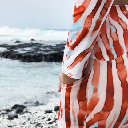 Lionfish Stripes Eco Swim Leggings With Pockets - 