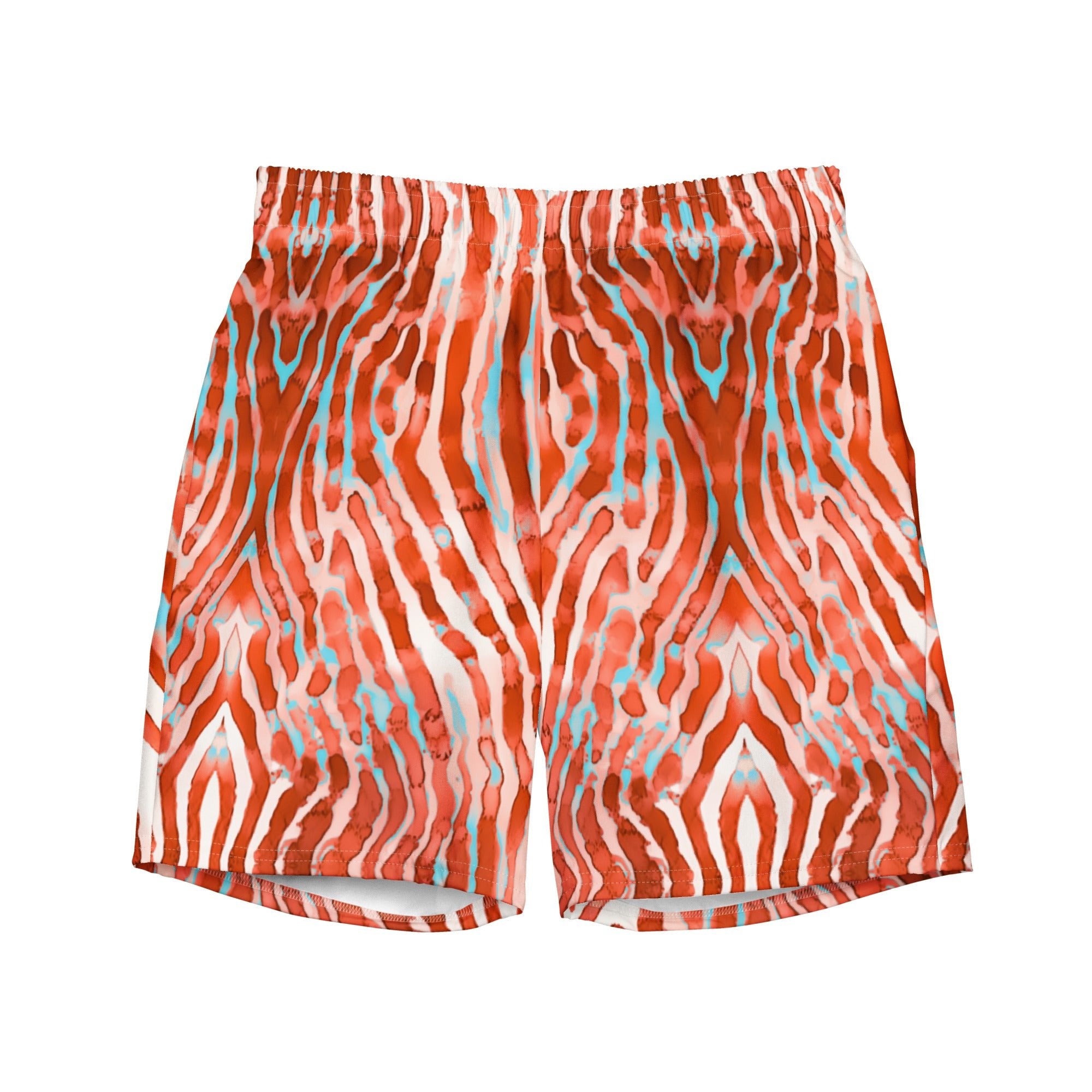 Lionfish Stripes Eco Swim Trunks -  - ["fish","lionfish stripes","men","trunks"]