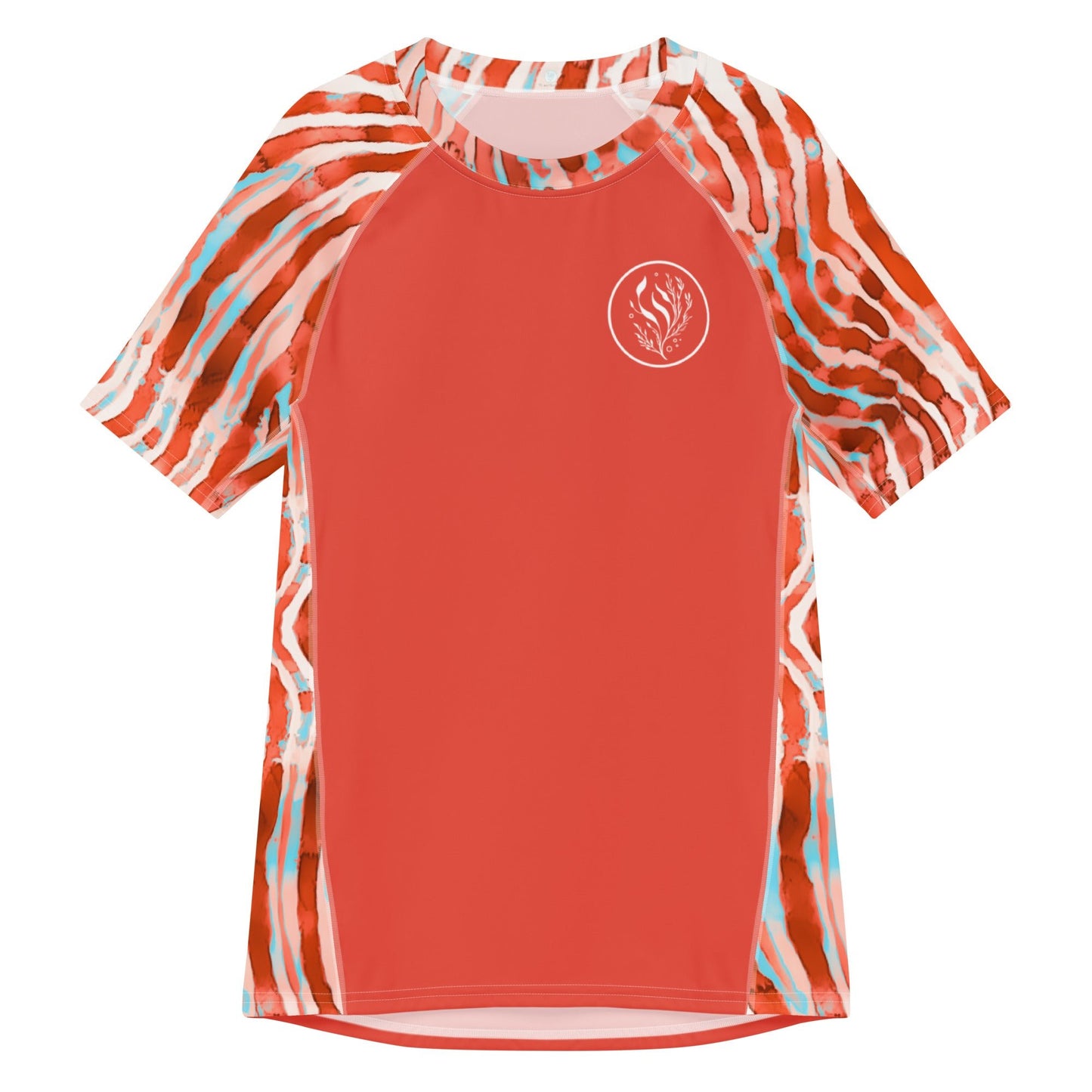 Lionfish Stripes Men’s Short Sleeve Swim Shirt - 