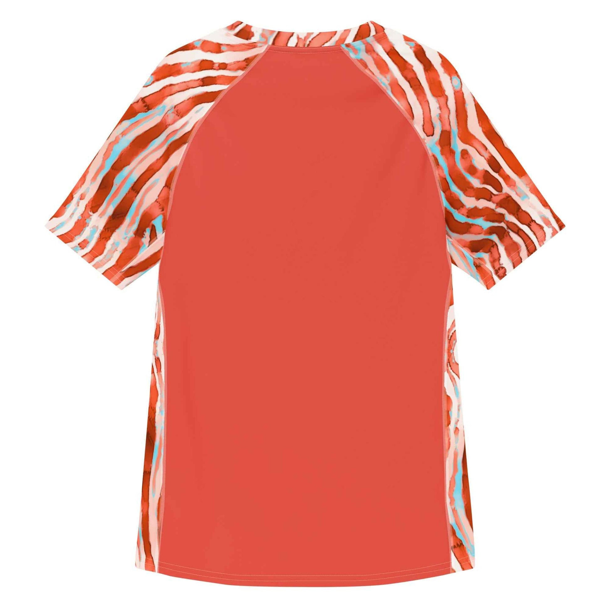 Lionfish Stripes Men’s Short Sleeve Swim Shirt - 