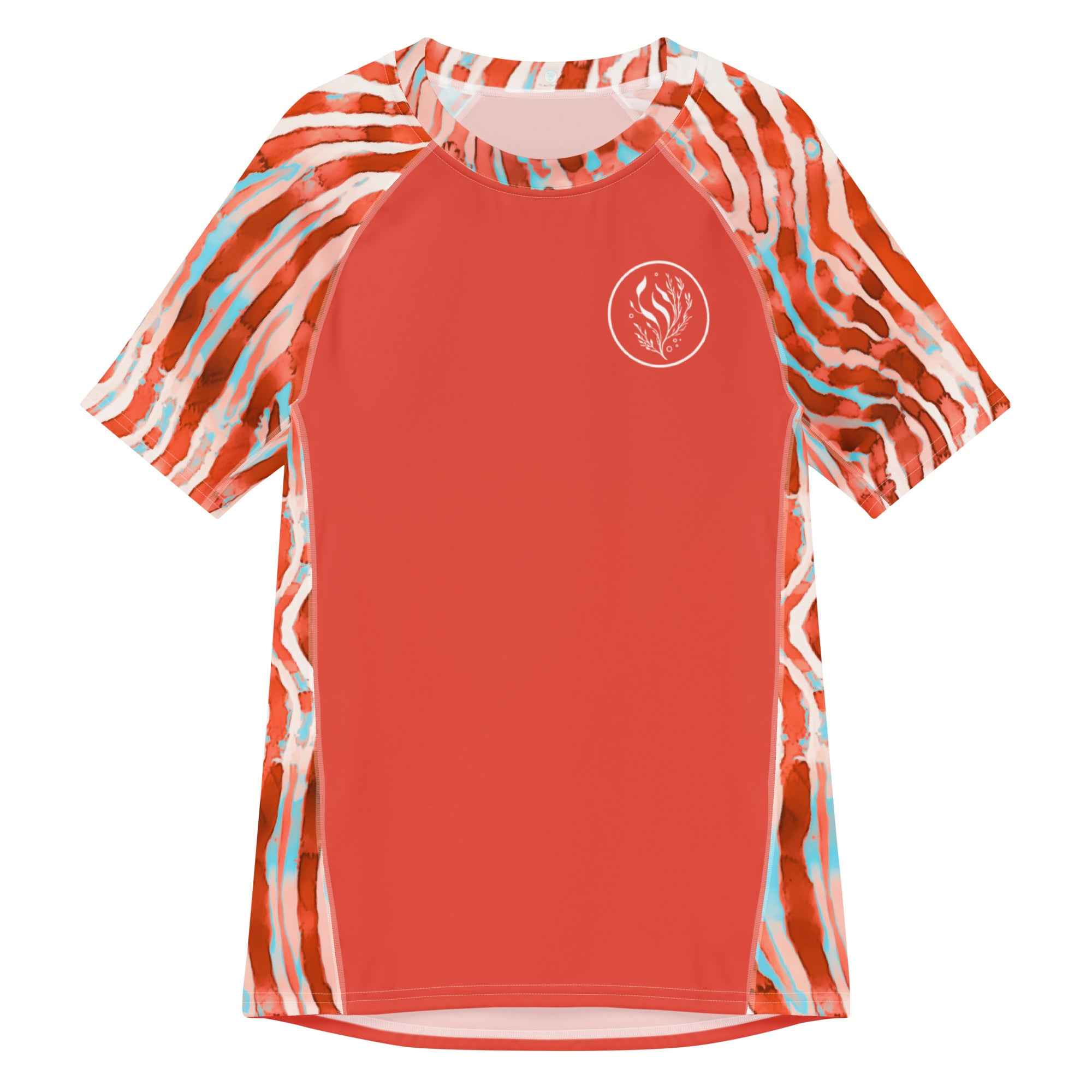 Lionfish Stripes Men’s Short Sleeve Swim Shirt -  - ["fish","lionfish stripes","men","rash guard"]