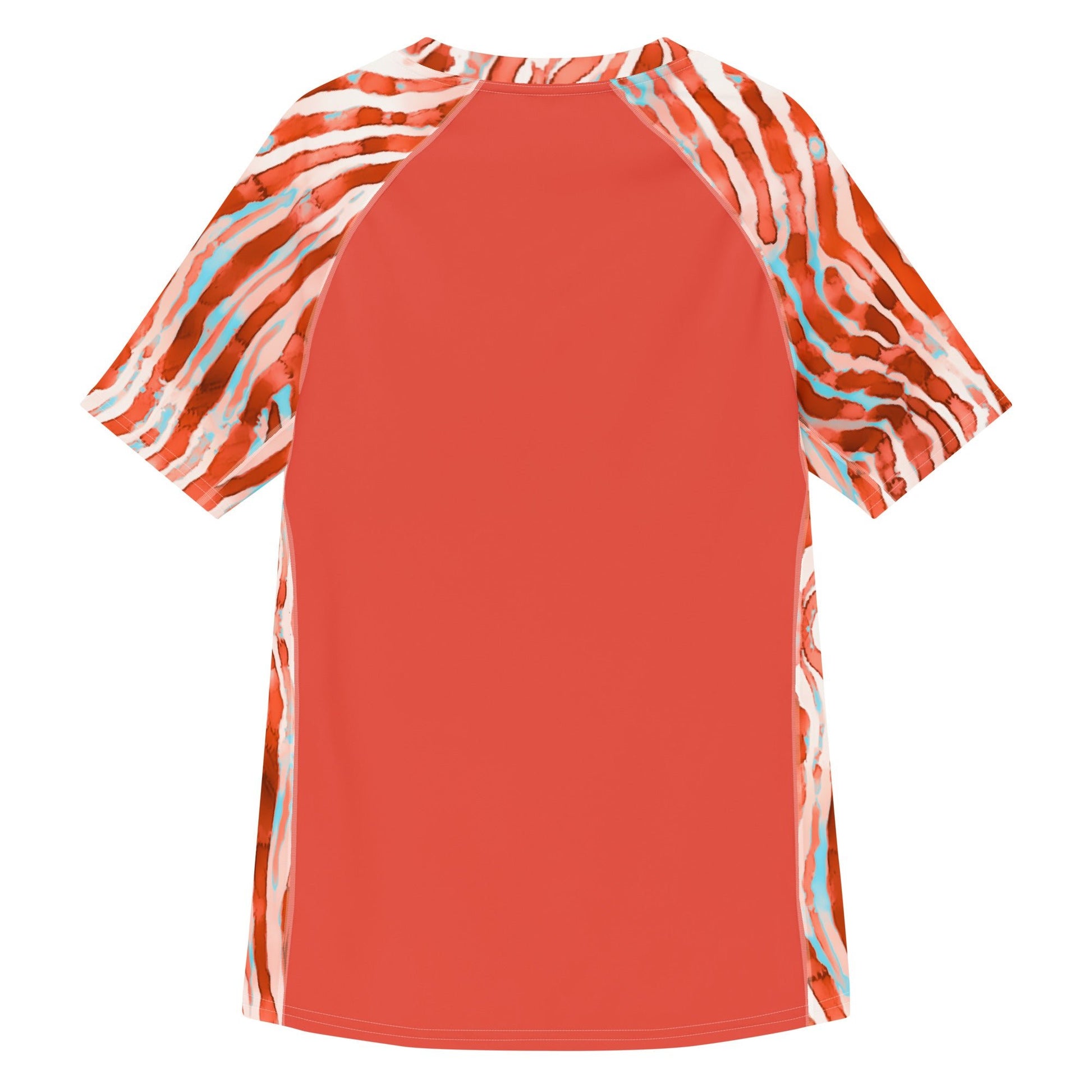 Lionfish Stripes Men’s Short Sleeve Swim Shirt - 