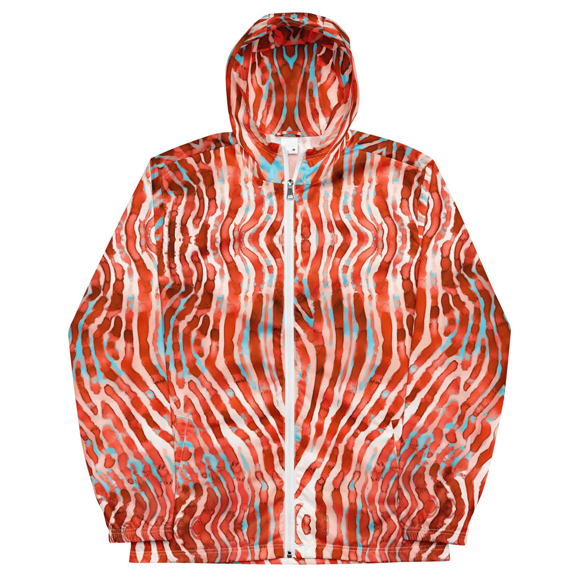 Lionfish Stripes Men’s windbreaker -  - ["fish","Jacket","lionfish stripes","men"]