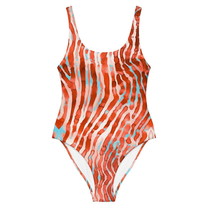 Lionfish Stripes One-Piece Swimsuit - 