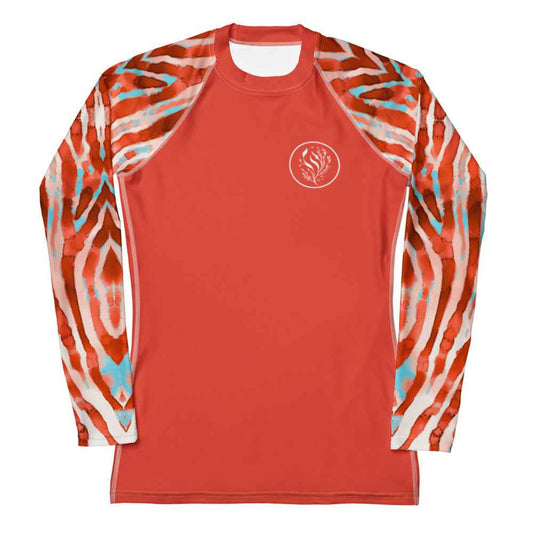 Lionfish Stripes Women's Rash Guard Solid - 