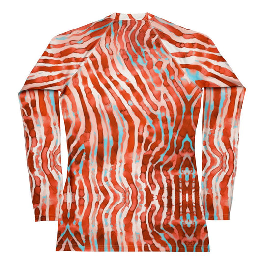 Lionfish Stripes Women's Rash Guard - 