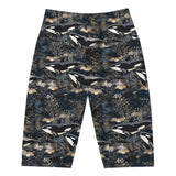 Midnight Orca 8" Inch Dive Shorts -  - ["Midnight Orca","orca","Short","Wildlife","women"]