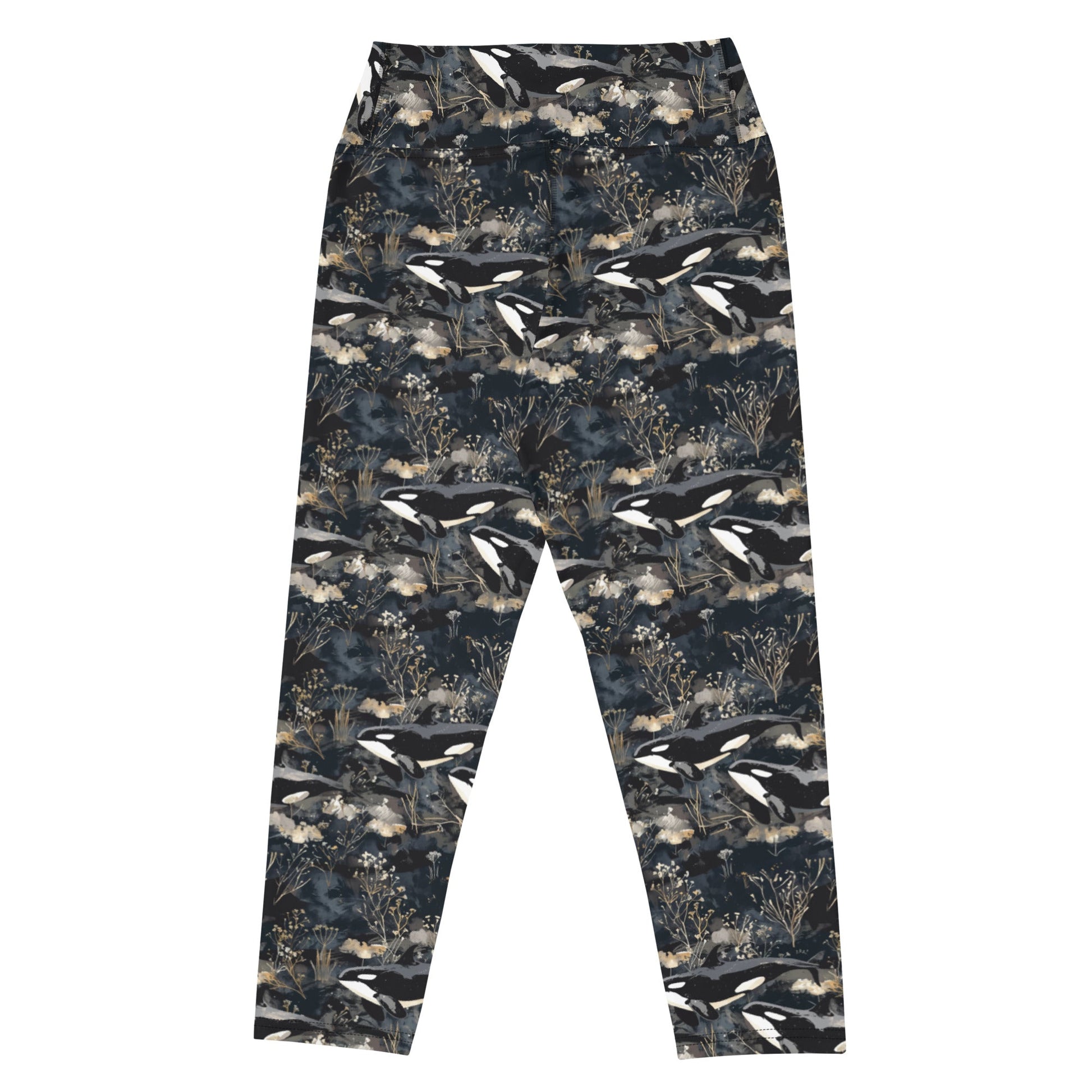 Midnight Orca Capri Swim Leggings - 