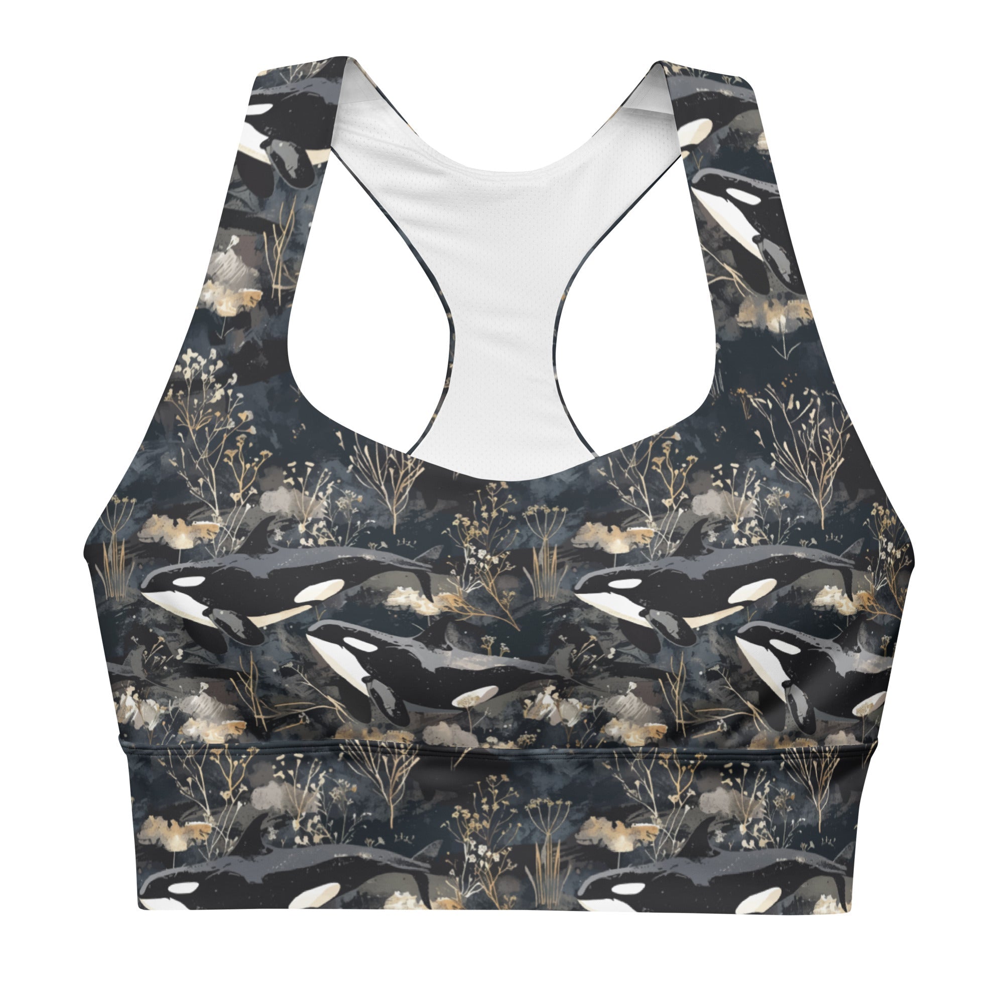 Whale Shark Dream Eco Sports Bra Top -  - ["swim","whale shark","Whale Shark Dream","Wildlife","women"]
