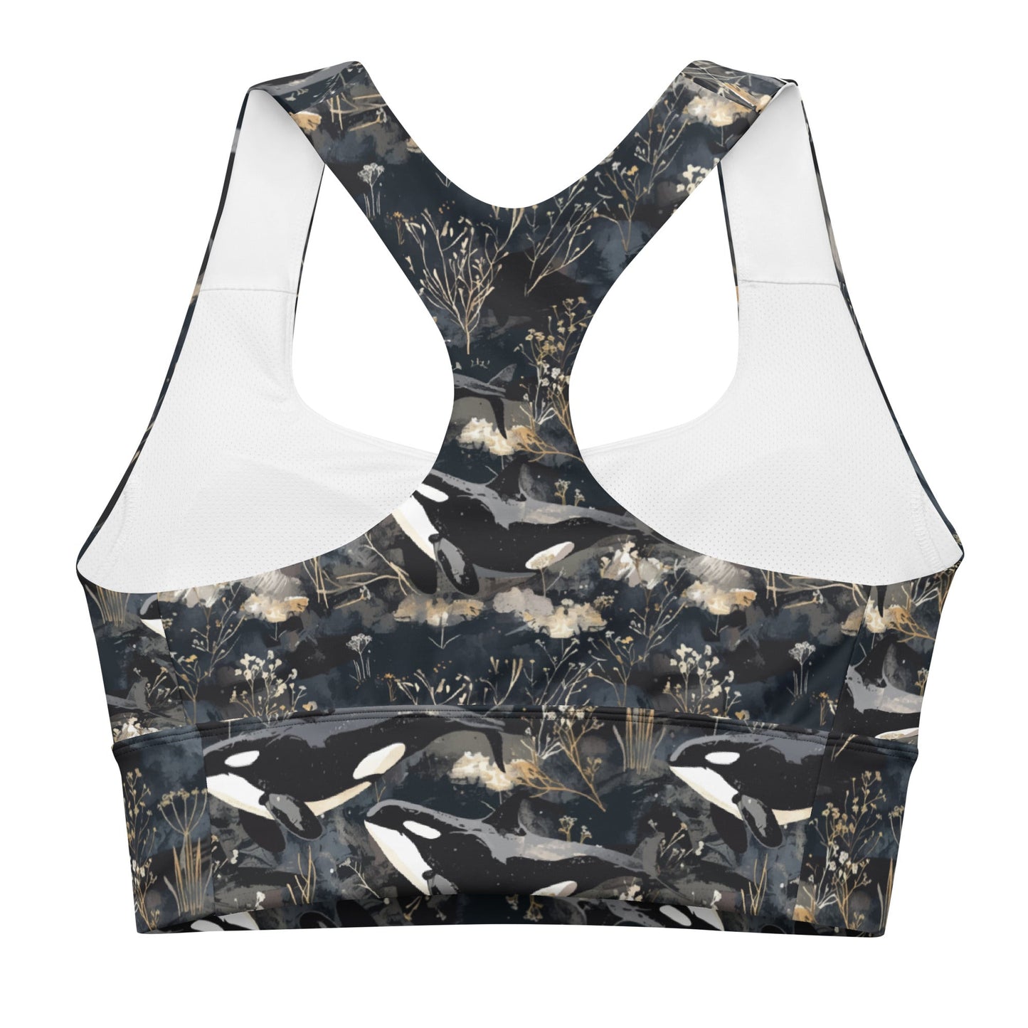 Midnight Orca Eco Sports Bra Top - 