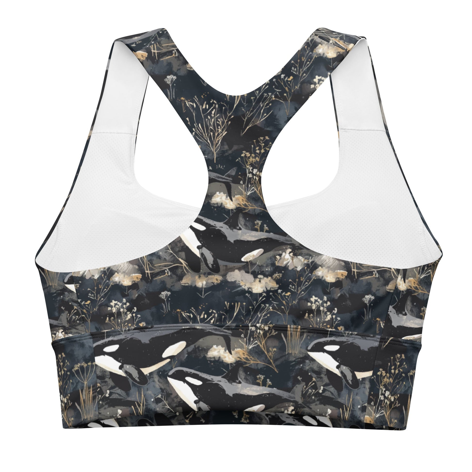 Midnight Orca Eco Sports Bra Top - 