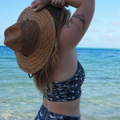 Midnight Orca Eco Sports Bra Top - 