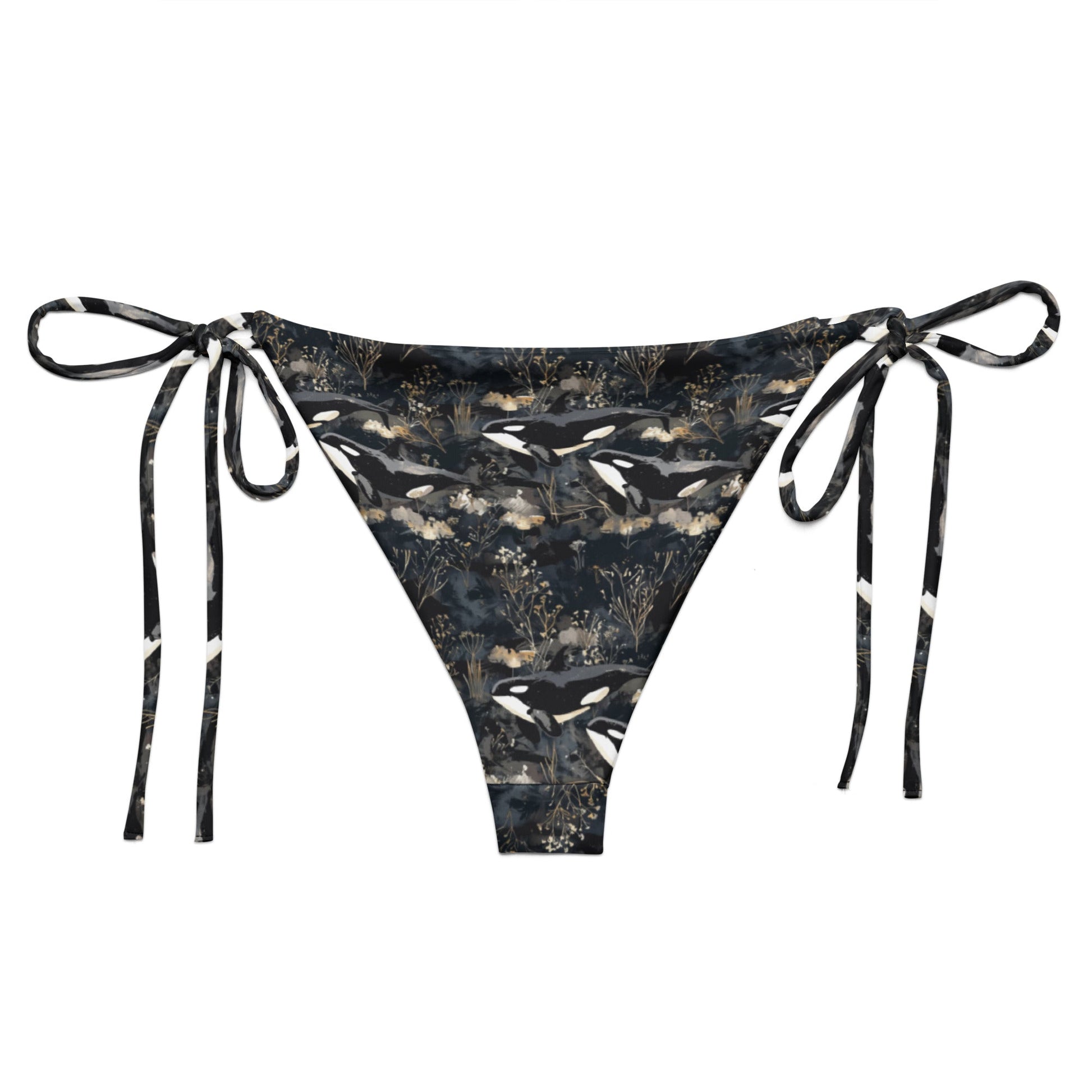 Midnight Orca Eco String Bikini Bottom - 