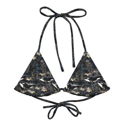 Midnight Orca Eco String Bikini Top - 
