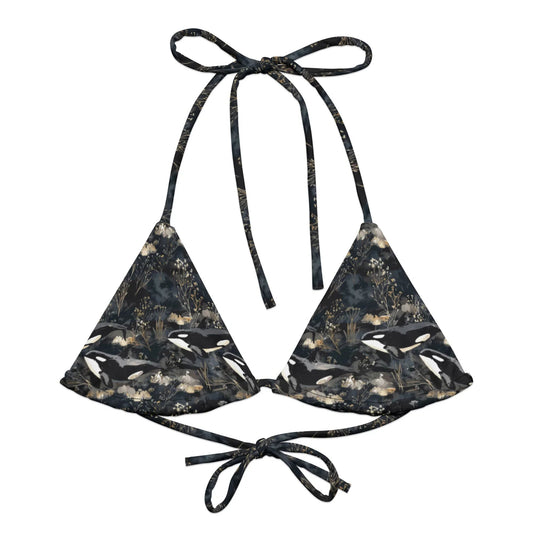 Midnight Orca Eco String Bikini Top - 