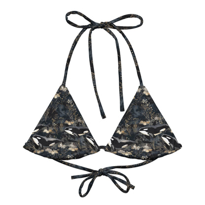 Midnight Orca Eco String Bikini Top - 