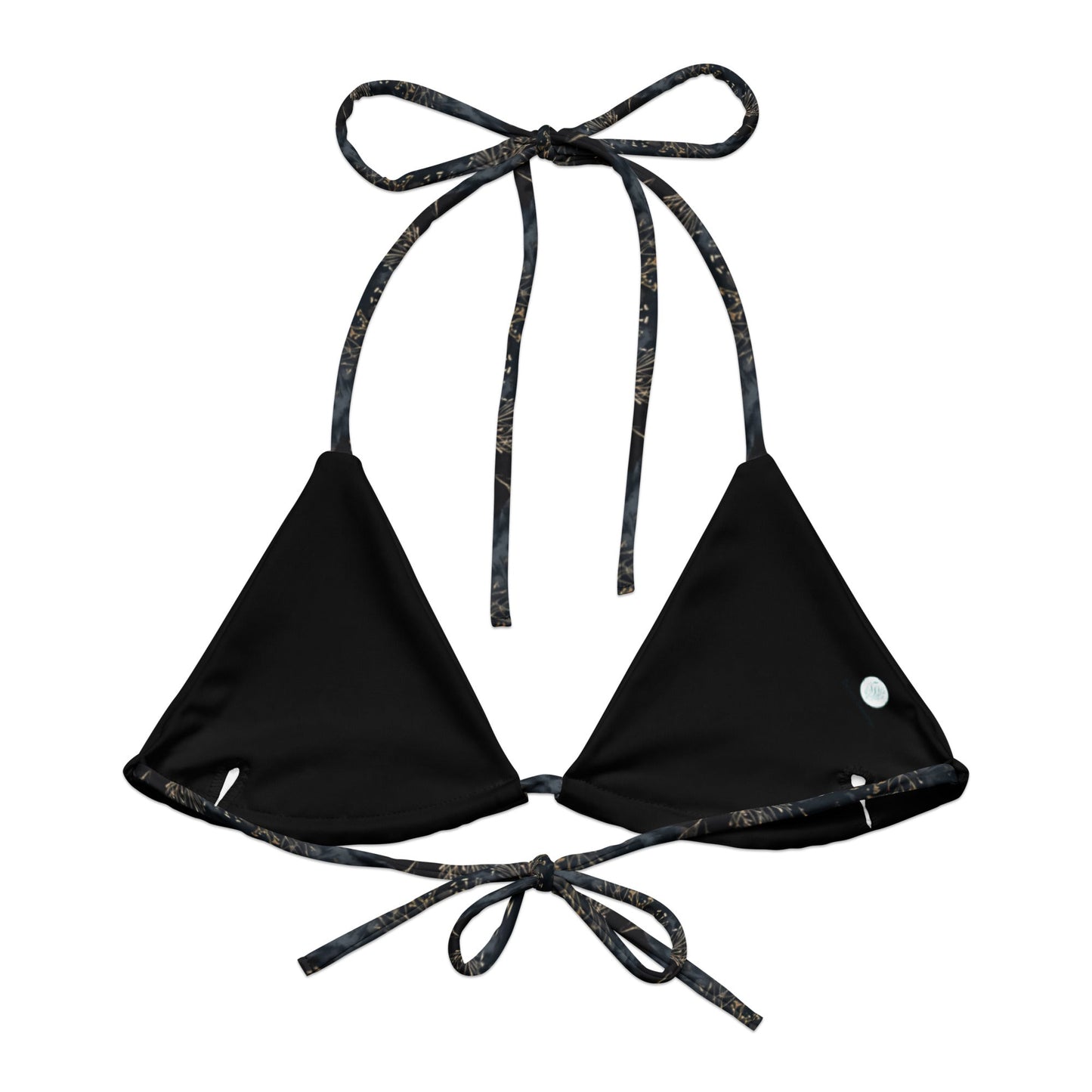 Midnight Orca Eco String Bikini Top - 