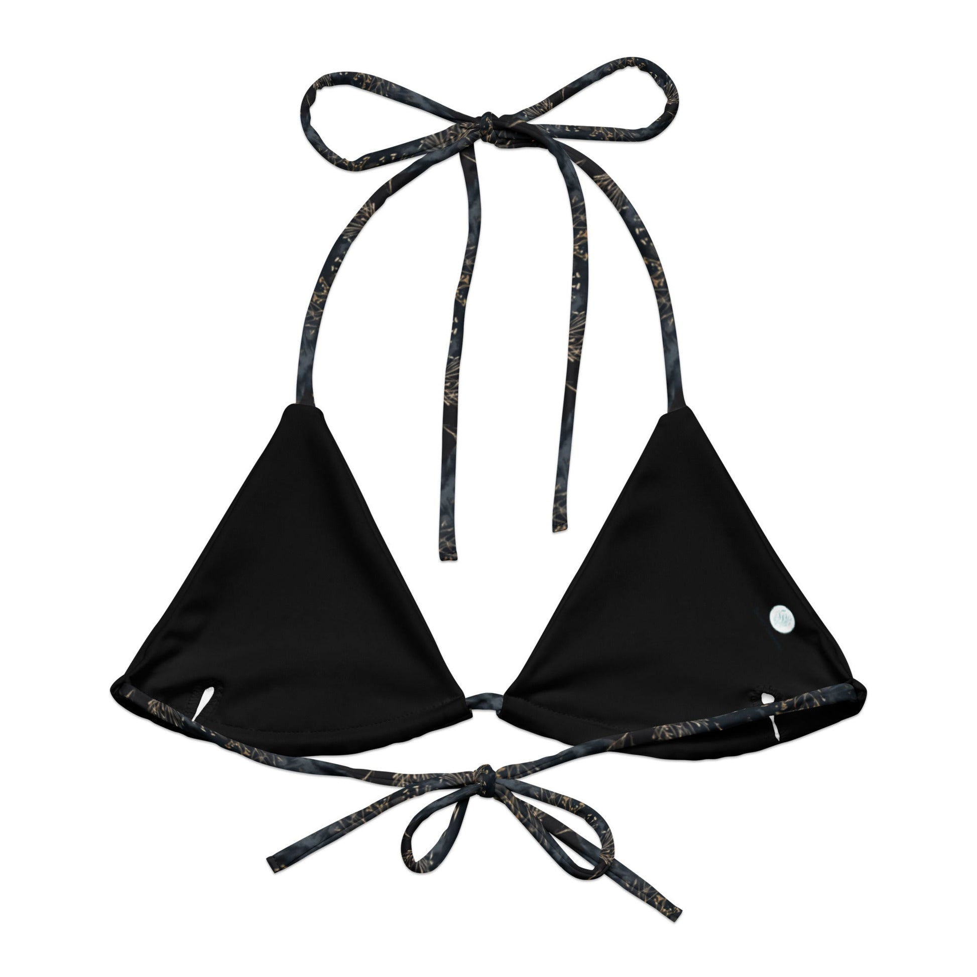 Midnight Orca Eco String Bikini Top - 