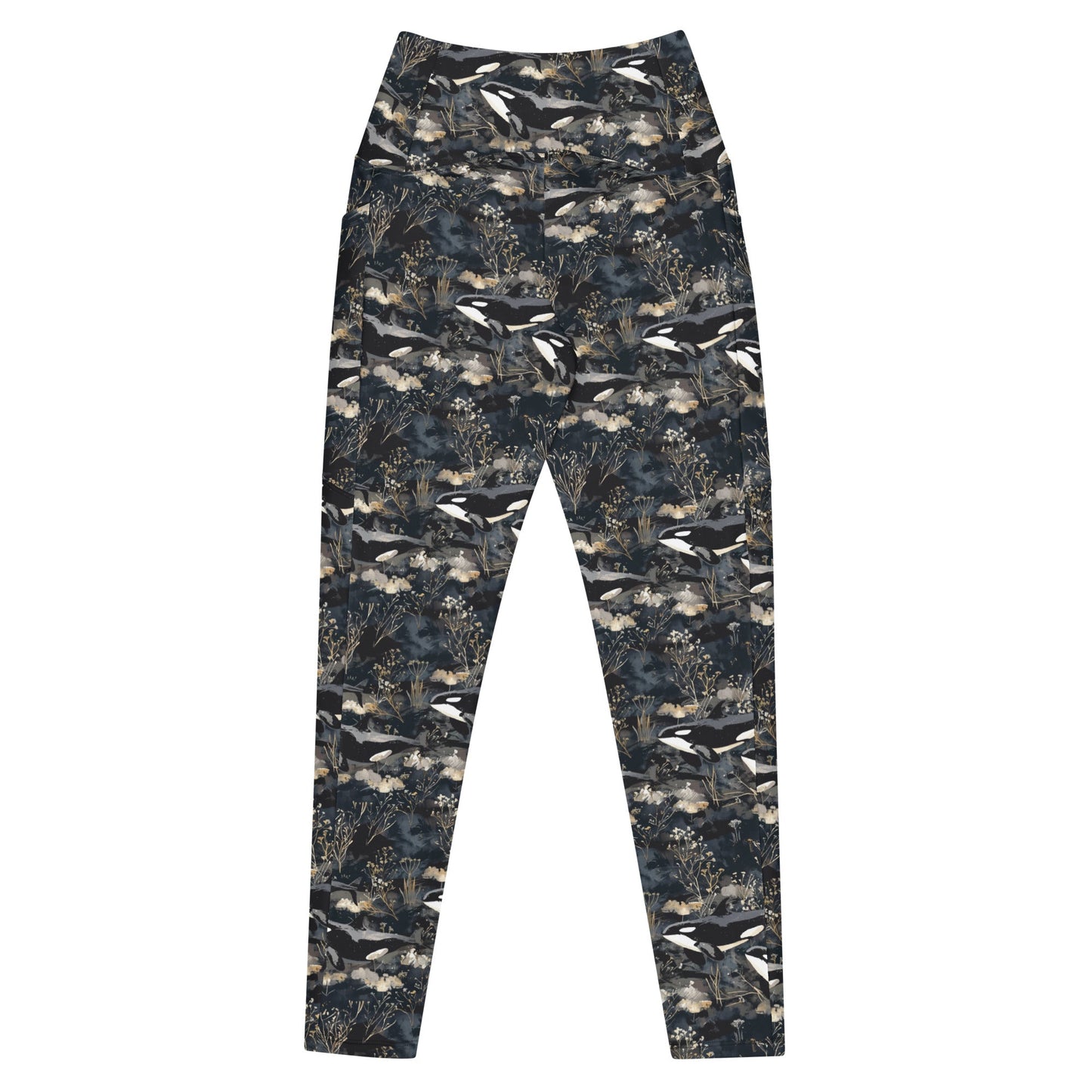 Midnight Orca Eco Swim Leggings With Pockets - 