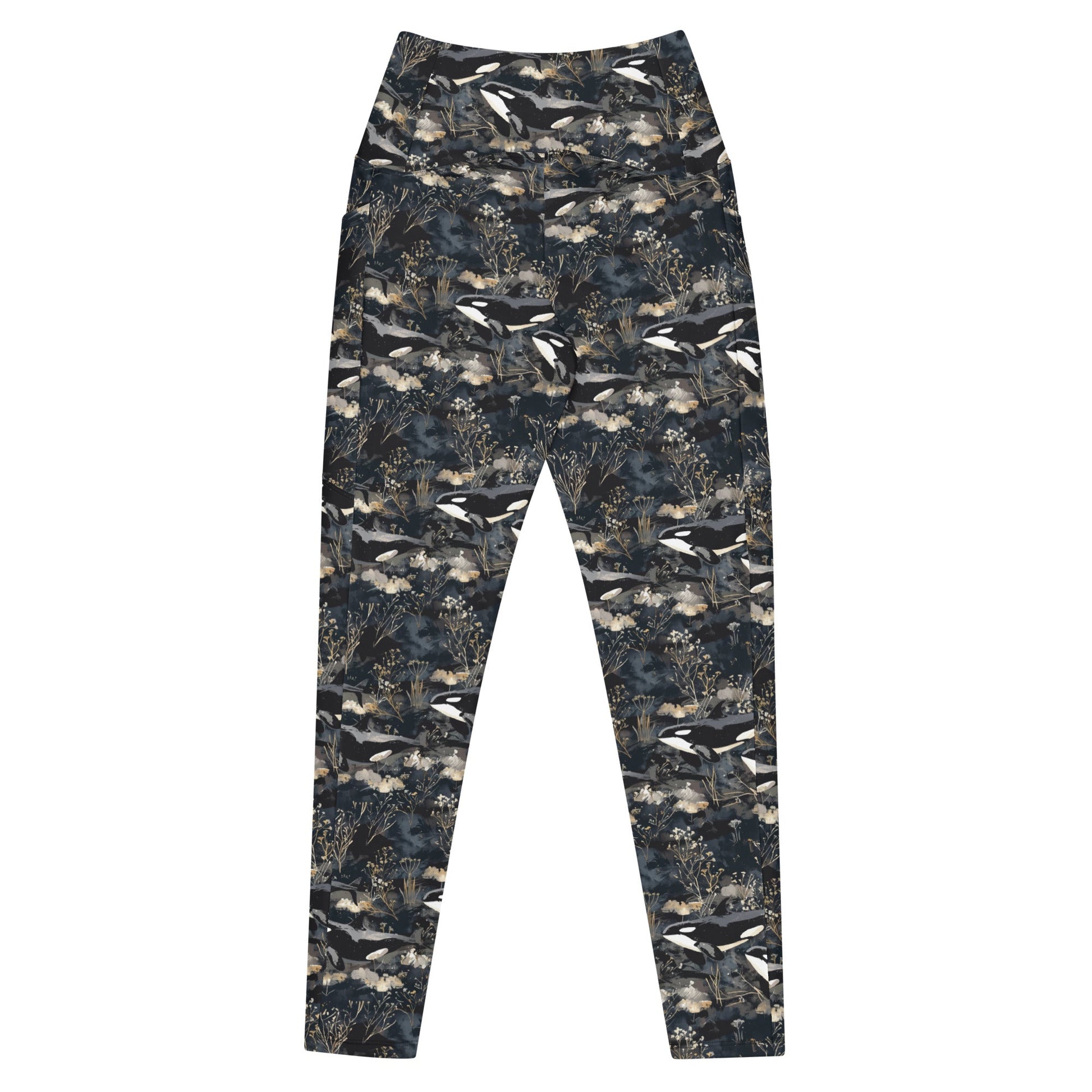 Midnight Orca Eco Swim Leggings With Pockets - 