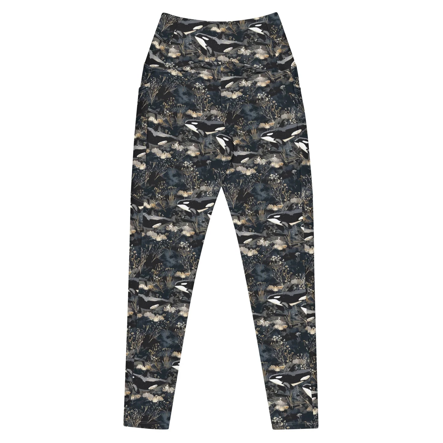 Midnight Orca Eco Swim Leggings With Pockets - 