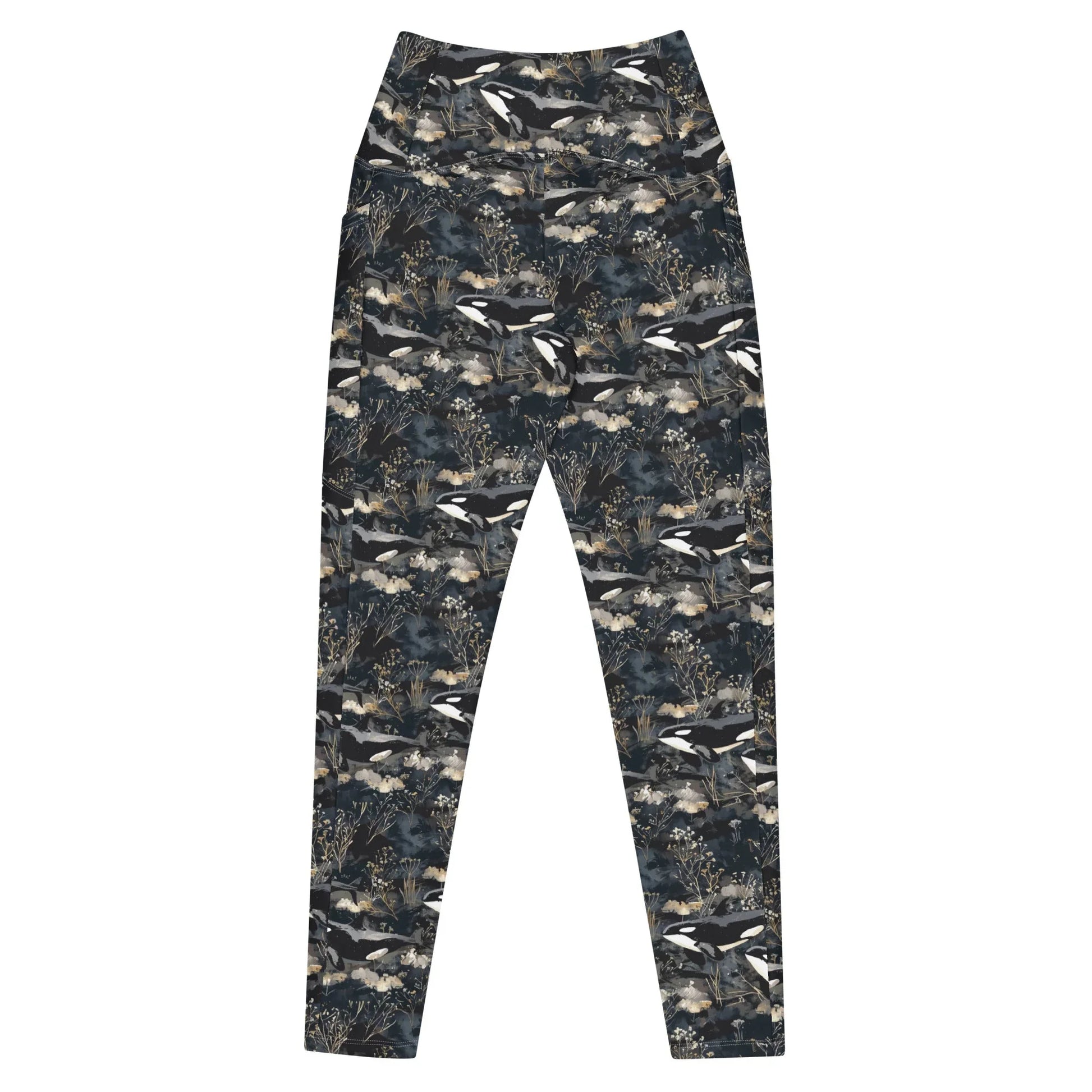 Midnight Orca Eco Swim Leggings With Pockets - 