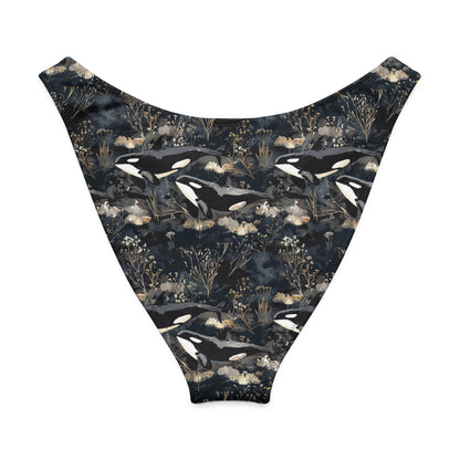 Midnight Orca High-Leg Cheeky Bikini Bottom - 