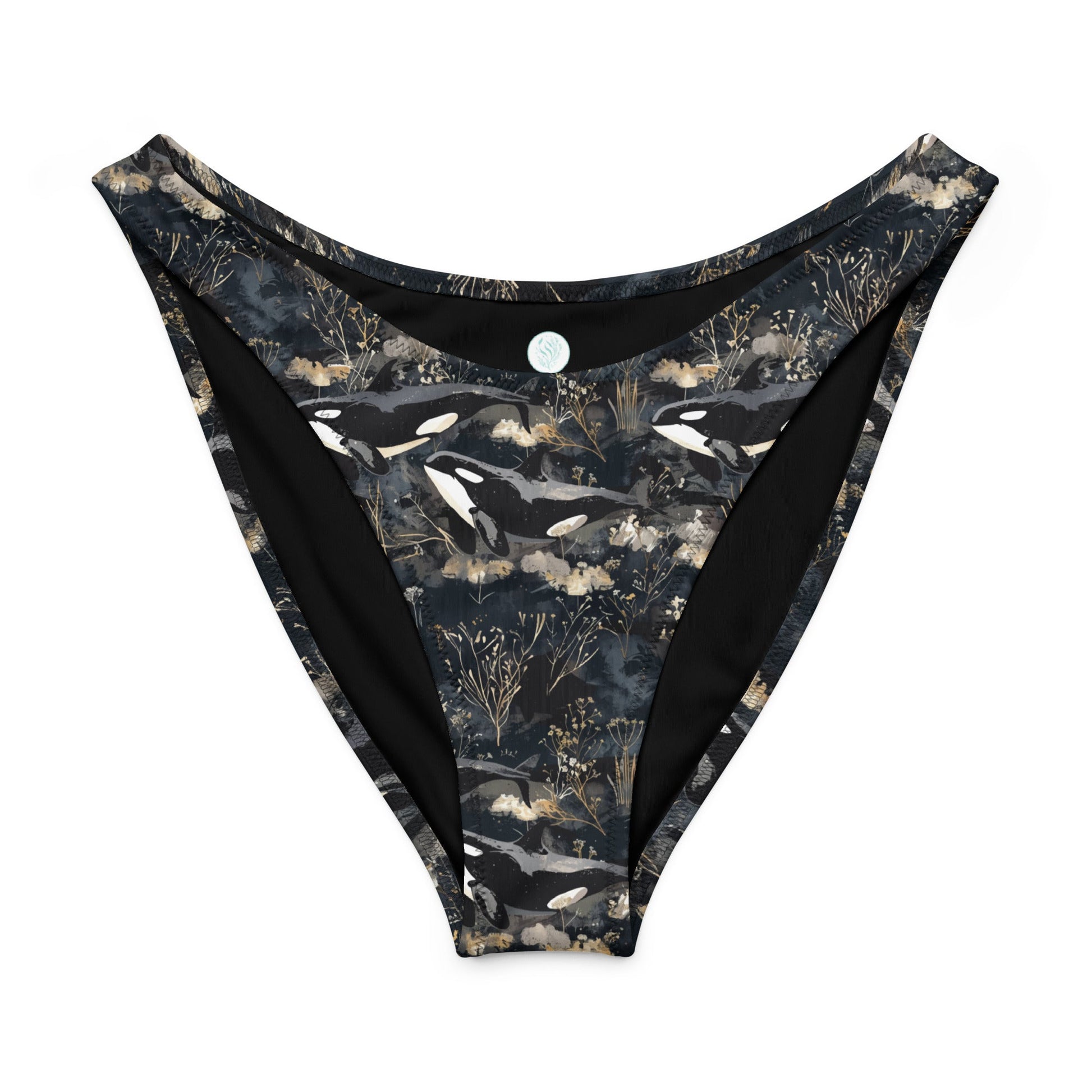 Invasive Lionfish Eco High-Leg Cheeky Bikini Bottom - 