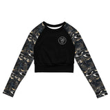 Moonlight Manta Eco Cropped Rash Guard Solid -  - ["Moonlight Manta","rash guard","ray","Wildlife","women"]