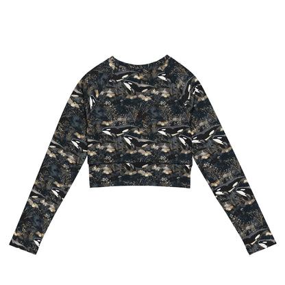 Midnight Orca Eco Cropped Rash Guard - 