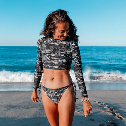 Spotted Eagle Ray Eco Cropped Rash Guard - 