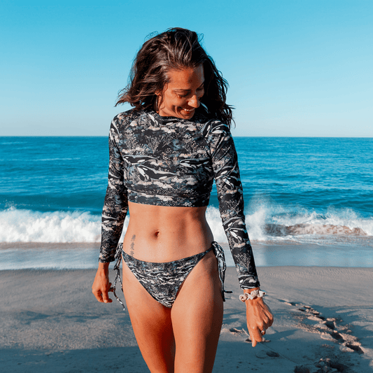 Spotted Eagle Ray Eco Cropped Rash Guard - 