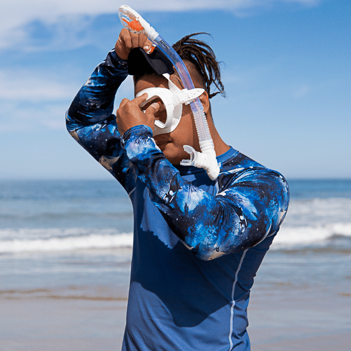 Oceza Midnight Orca Men's Rash Guard Rash Guard