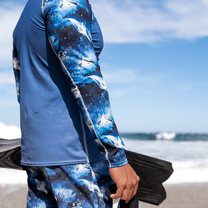Oceza Midnight Orca Men's Rash Guard Rash Guard