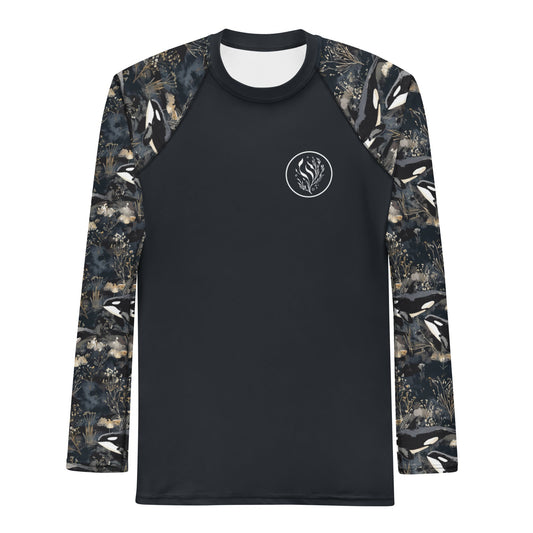 Midnight Orca Men's Rash Guard - 