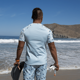 Midnight Orca Men’s Short Sleeve Swim Shirt -  - ["Men","Midnight Orca","orca","Rash guard","Wildlife"]