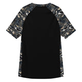 Midnight Orca Men’s Short Sleeve Swim Shirt -  - ["Men","Midnight Orca","orca","Rash guard","Wildlife"]