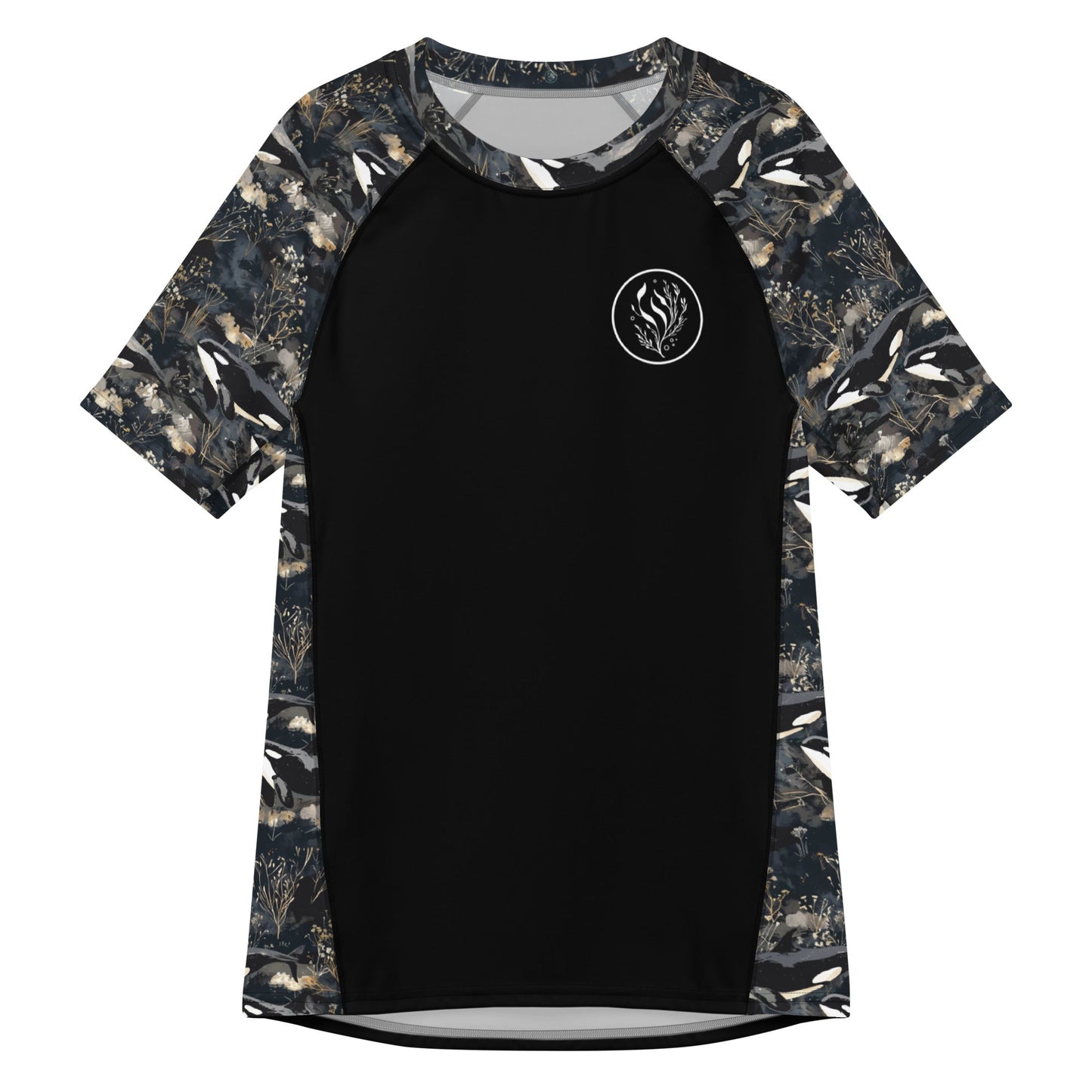 Midnight Orca Men’s Short Sleeve Swim Shirt - 