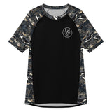 Midnight Orca Men’s Short Sleeve Swim Shirt -  - ["Men","Midnight Orca","orca","Rash guard","Wildlife"]