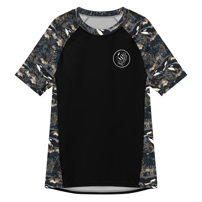 Midnight Orca Men’s Short Sleeve Swim Shirt - 