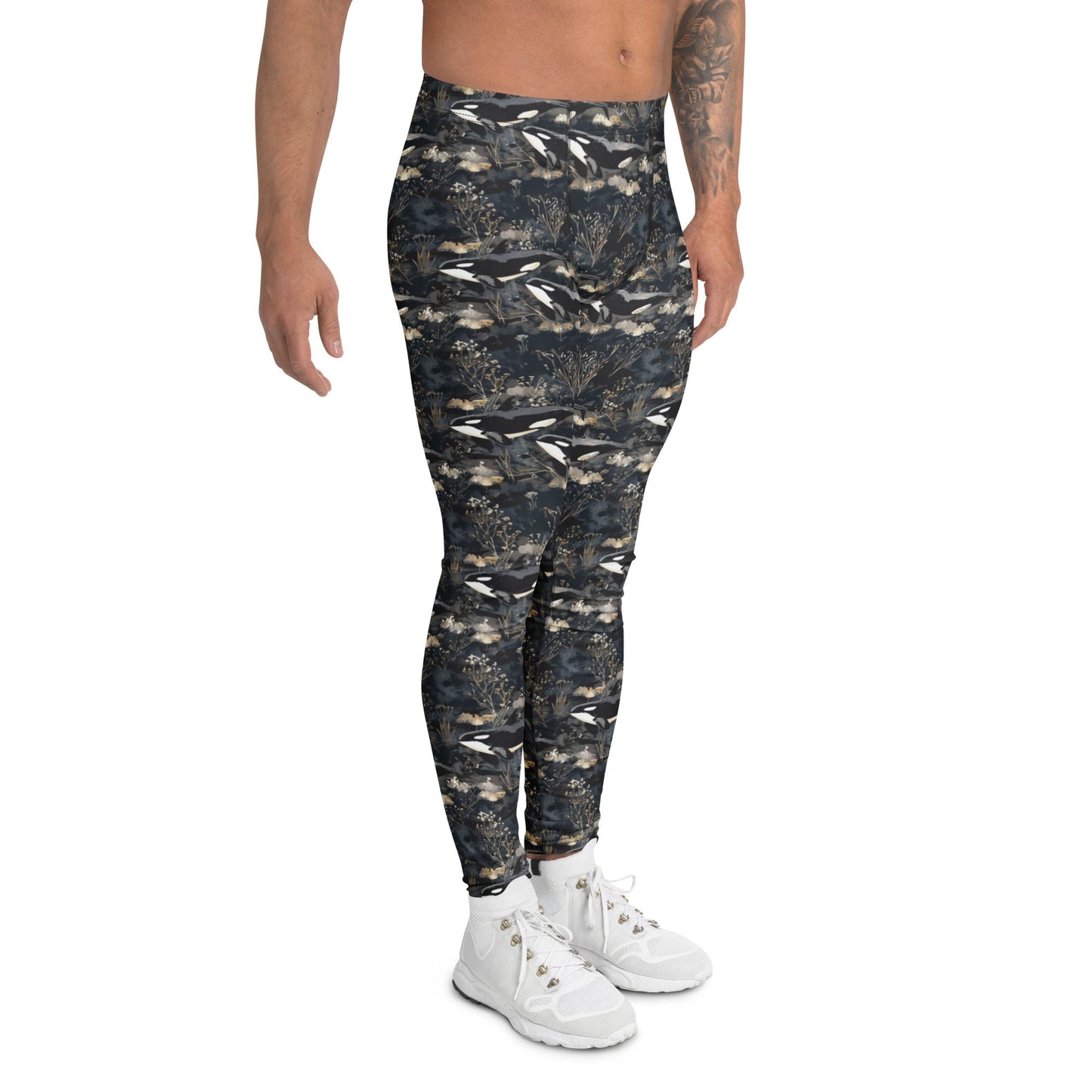Midnight Orca Men's Swim Leggings - 