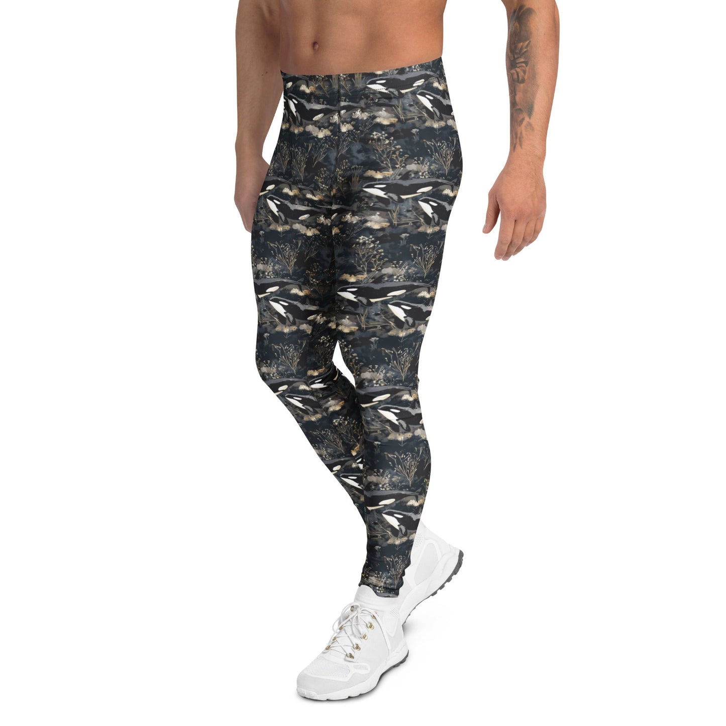 Midnight Orca Men's Swim Leggings - 