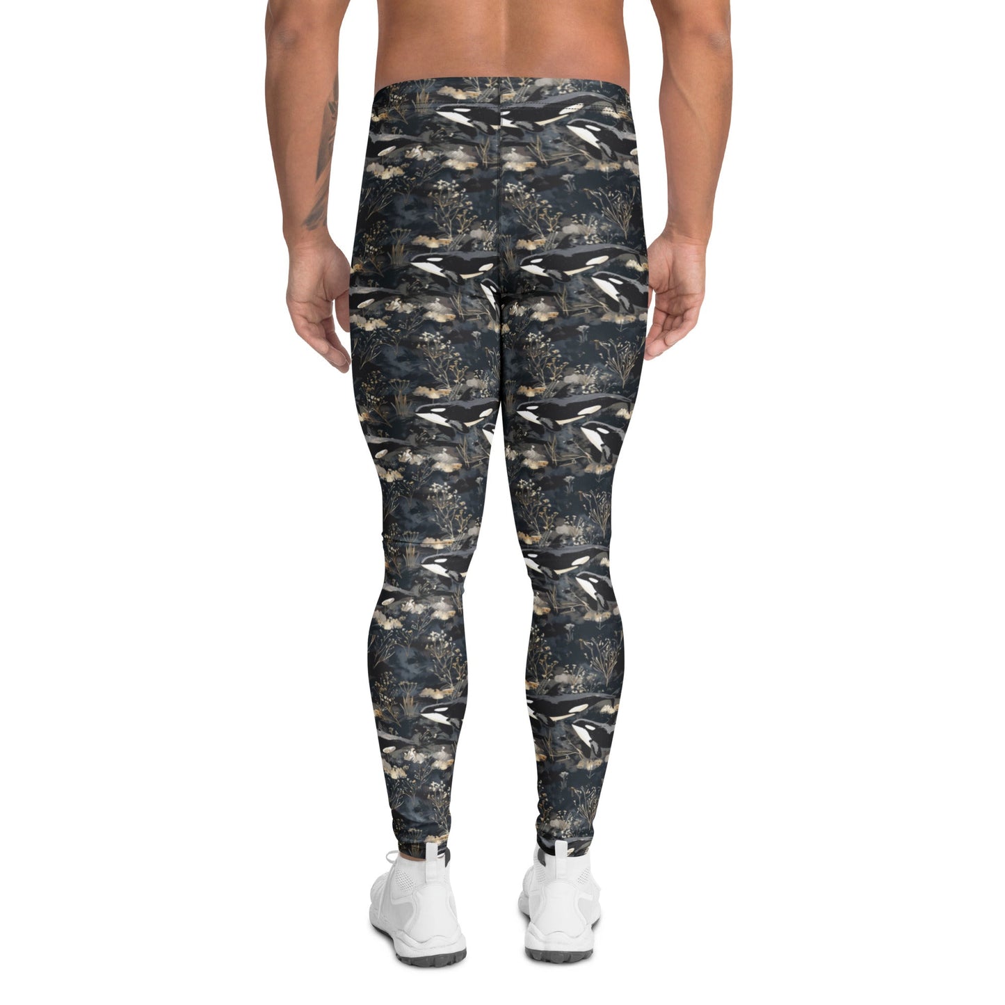 Midnight Orca Men's Swim Leggings - 