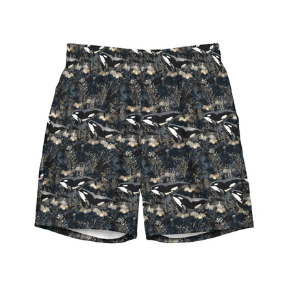 Midnight Orca Men's Swim Trunks - 