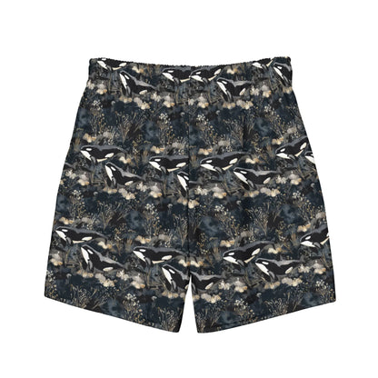 Midnight Orca Men's Swim Trunks - 