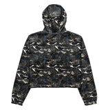 Midnight Orca Women’s cropped Windbreaker -  - ["jacket","Midnight Orca","orca","Wildlife","women"]