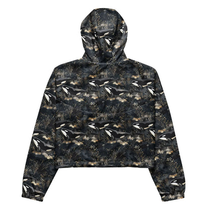 Midnight Orca Women’s cropped Windbreaker - 