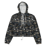 Midnight Orca Women’s cropped Windbreaker -  - ["jacket","Midnight Orca","orca","Wildlife","women"]